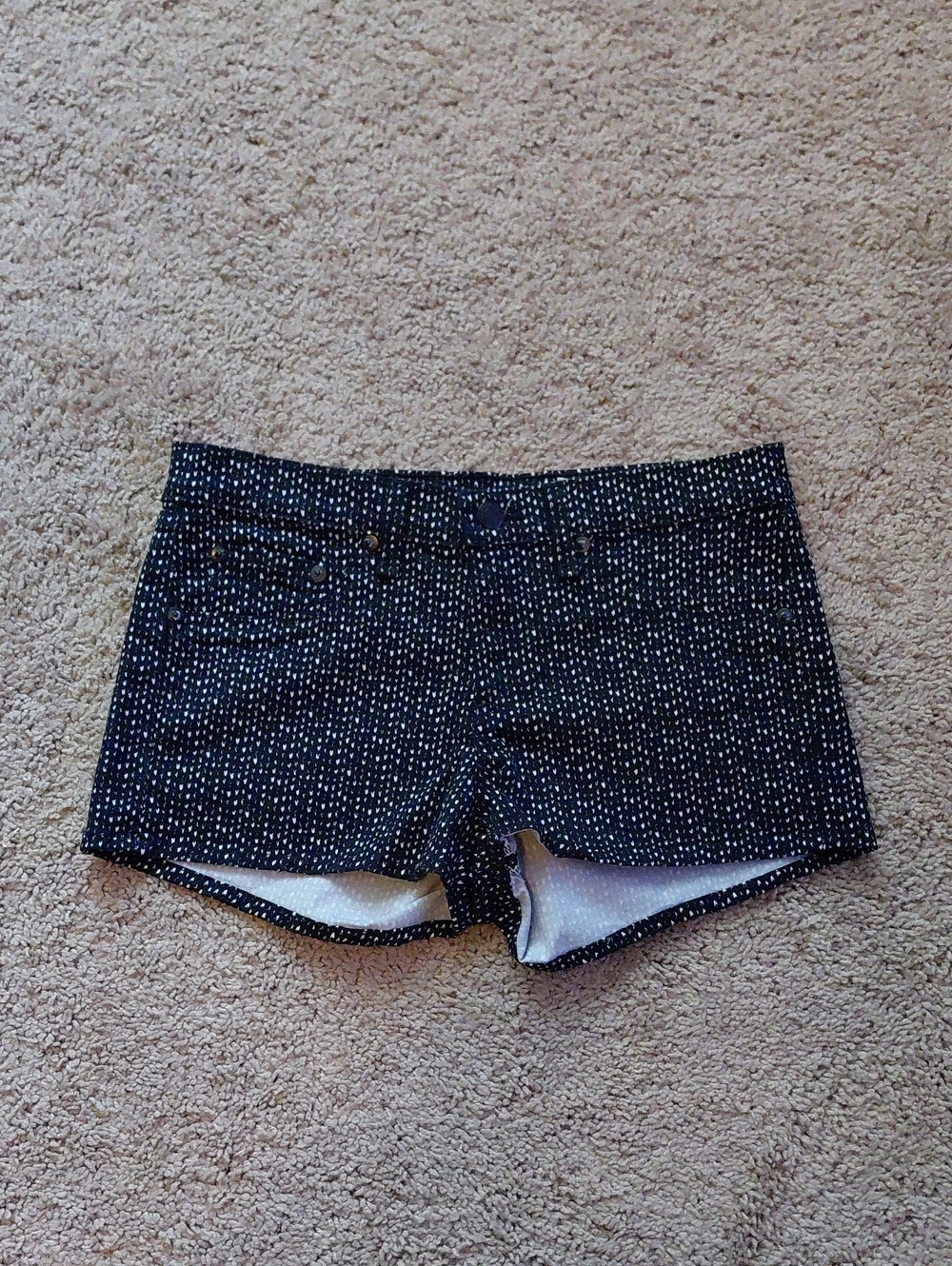 Rag & Bone Navy Printed Micro Shorts Size 26/2 NWT